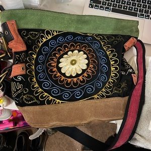 Lucky Brand Cross Body Hobo Bag